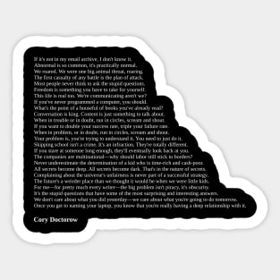 Cory Doctorow Quotes Sticker